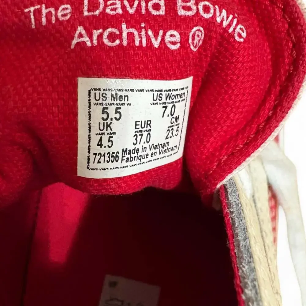 Vans Old Skool David Bowie Aladdin Sane Sneakers Size 9.5
